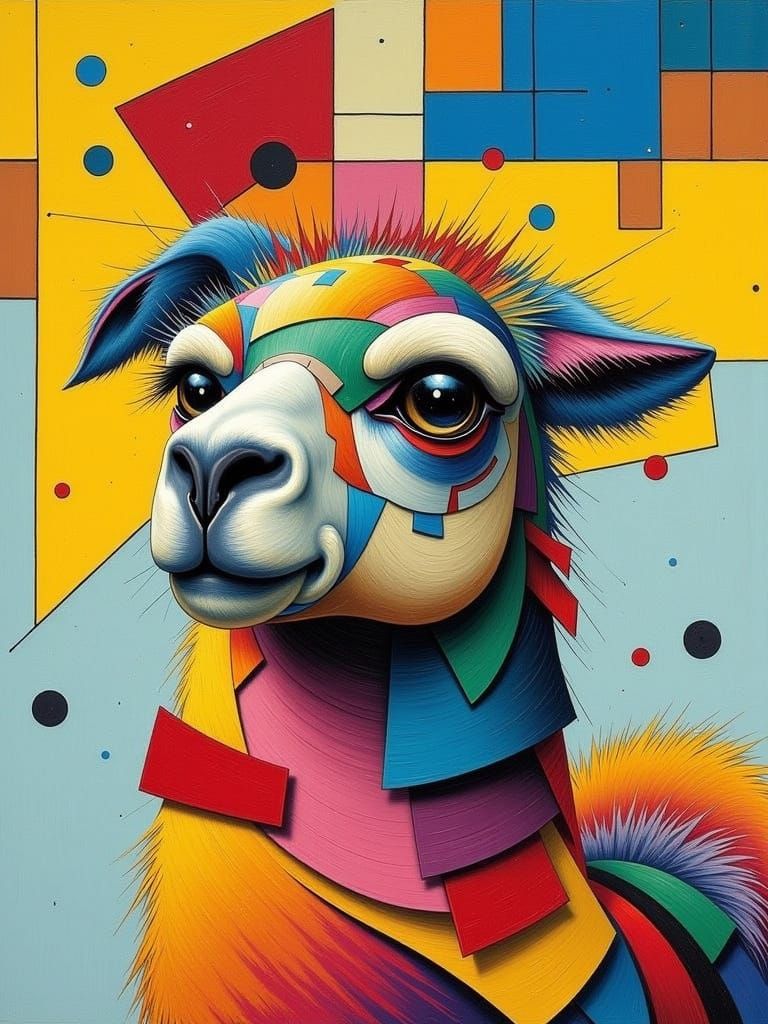 Cubist Llama
