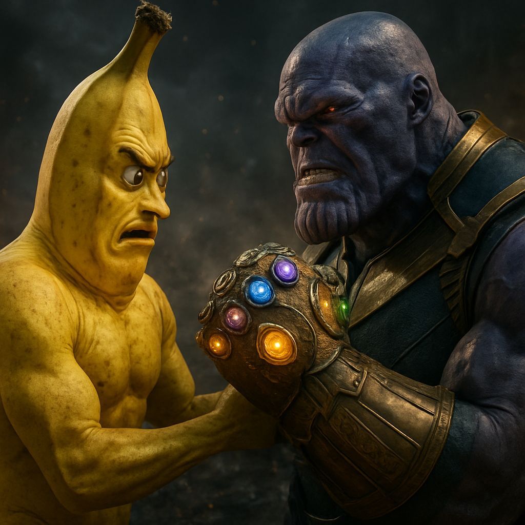 Epic Battle: Banana Man Confronts Thanos