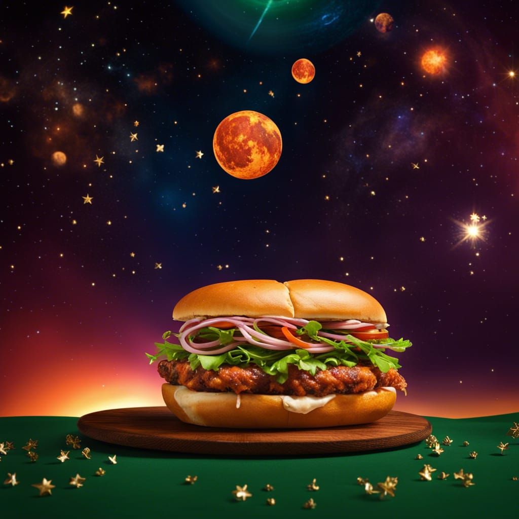 A heavenly Spacy burger