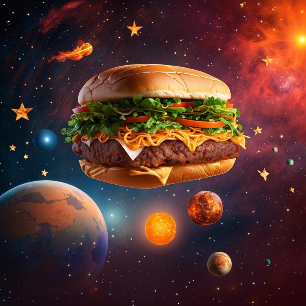 A heavenly Spacy burger