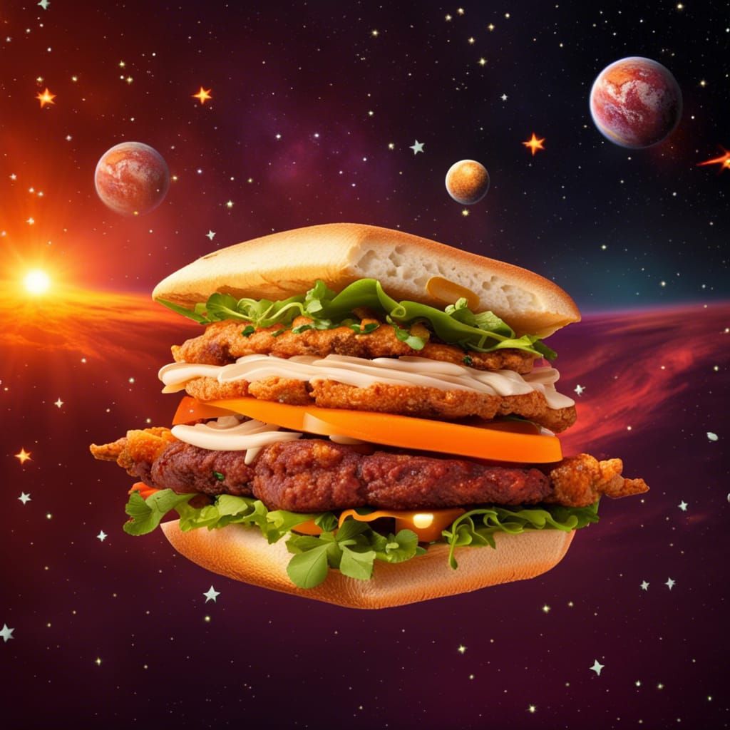 A heavenly Spacy burger