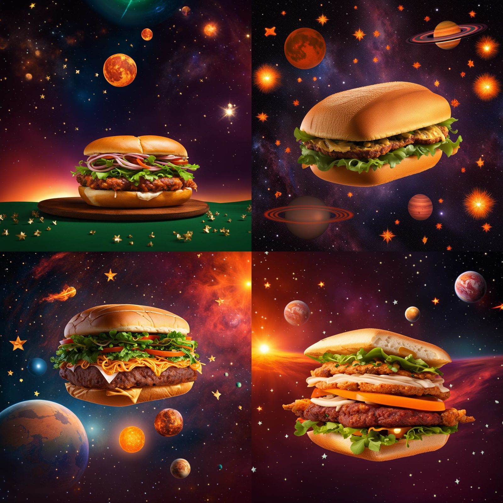 A heavenly Spacy burger