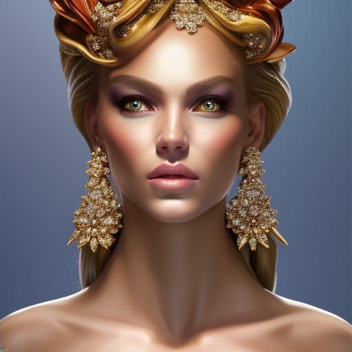 Celestial Woman: A Fusion of Art and Science