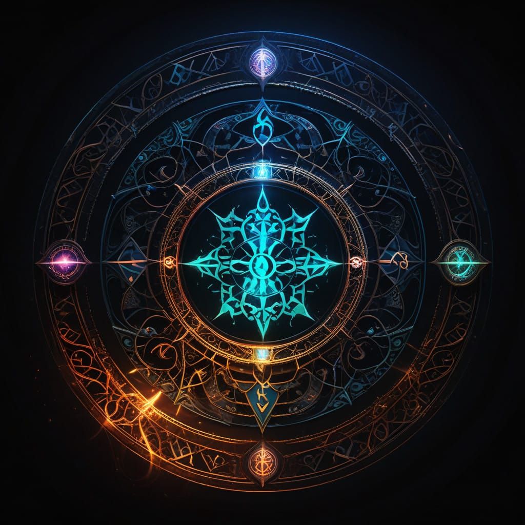 Surreal Magical Sigil Reveal in Vibrant Colors