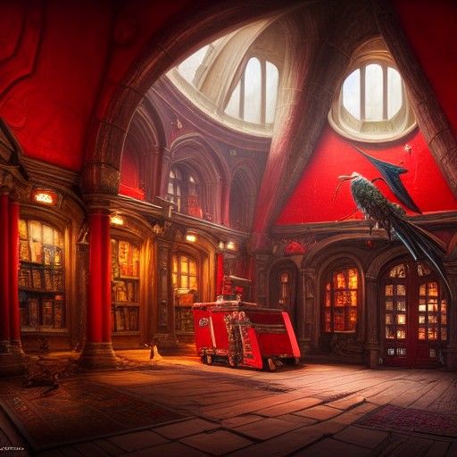 Epic Magic Shop Interior Concept Art