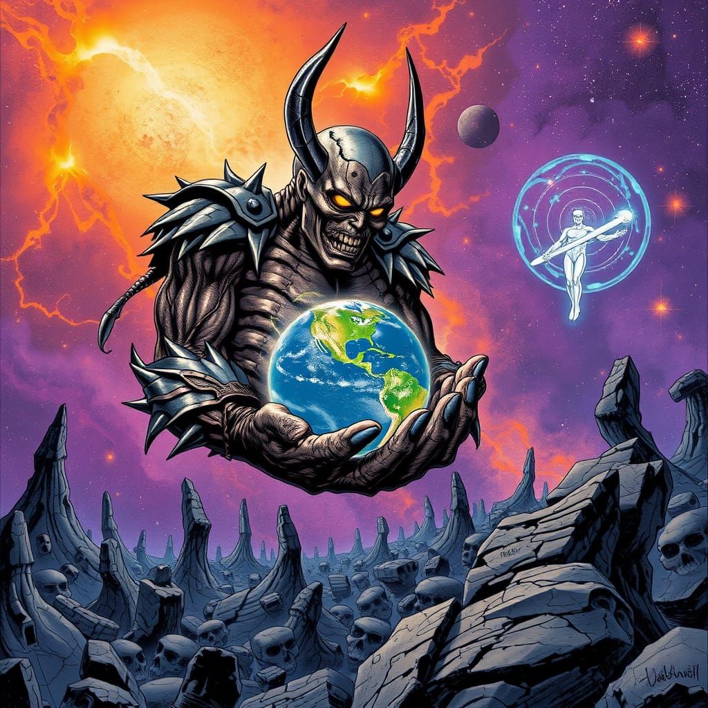 Cosmic God Awaits Earth's Demise in a Graveyard of Dead Gala...