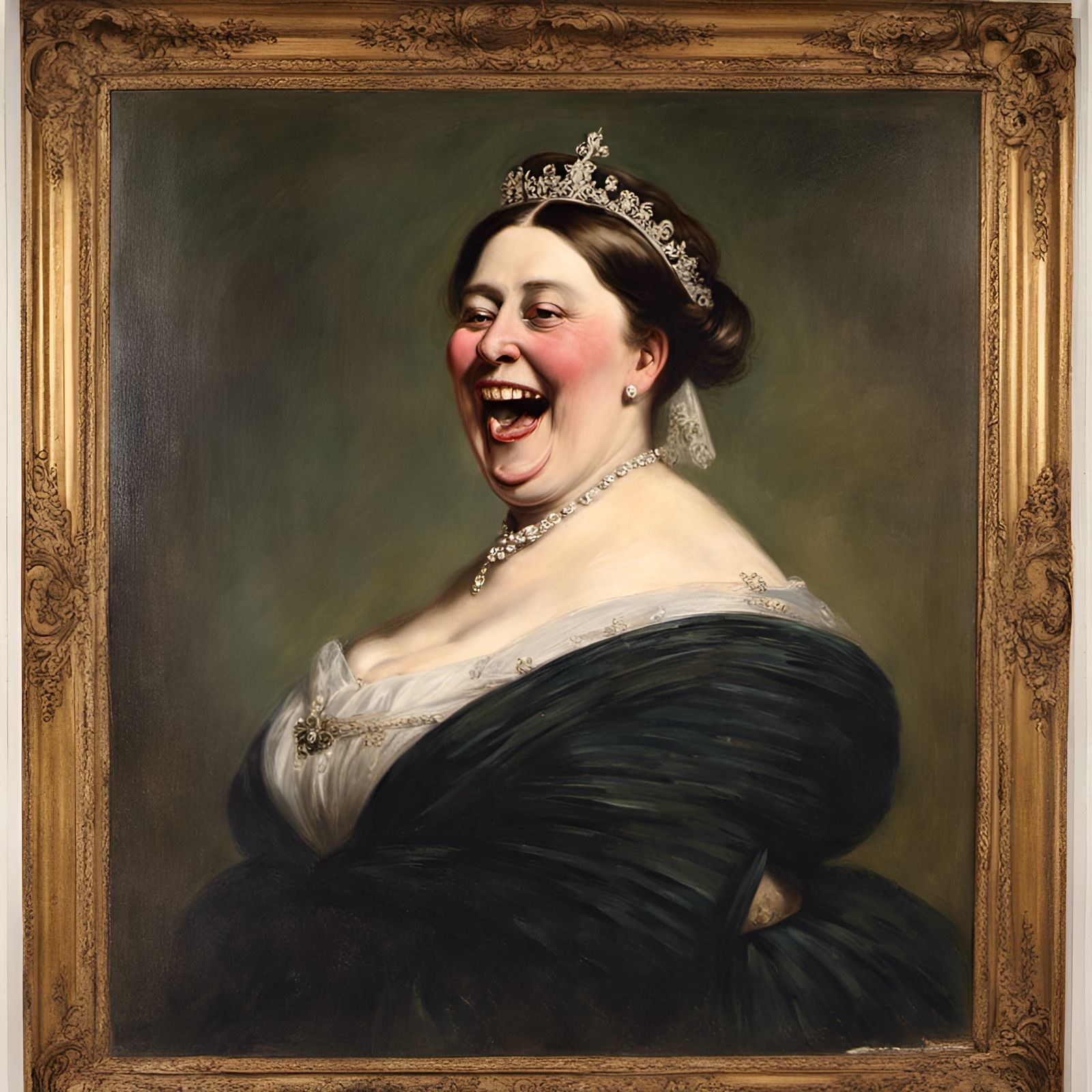 Queen Victoria Laughing: 19th Century Portrait