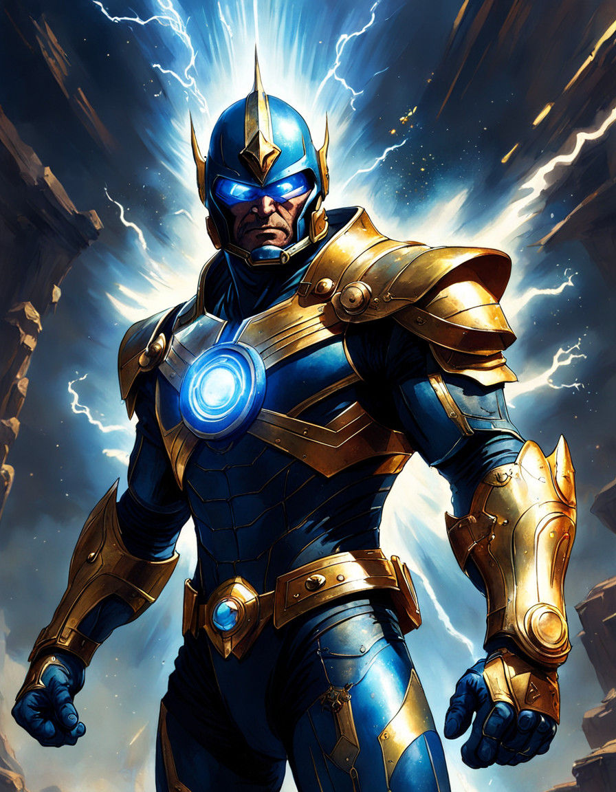 Golden Guardian of the Cosmos: Nova Soars Through Space