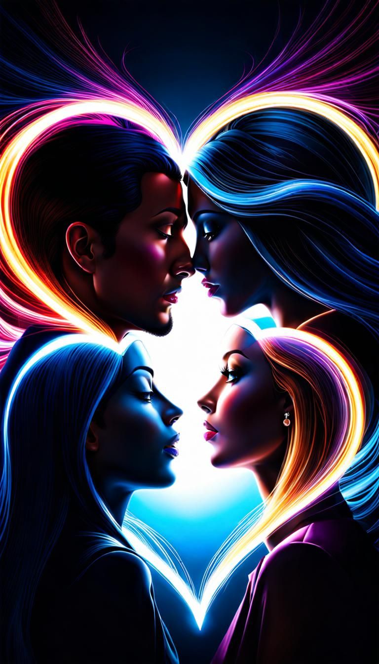 Intertwined Souls: A Single Thought, United Hearts