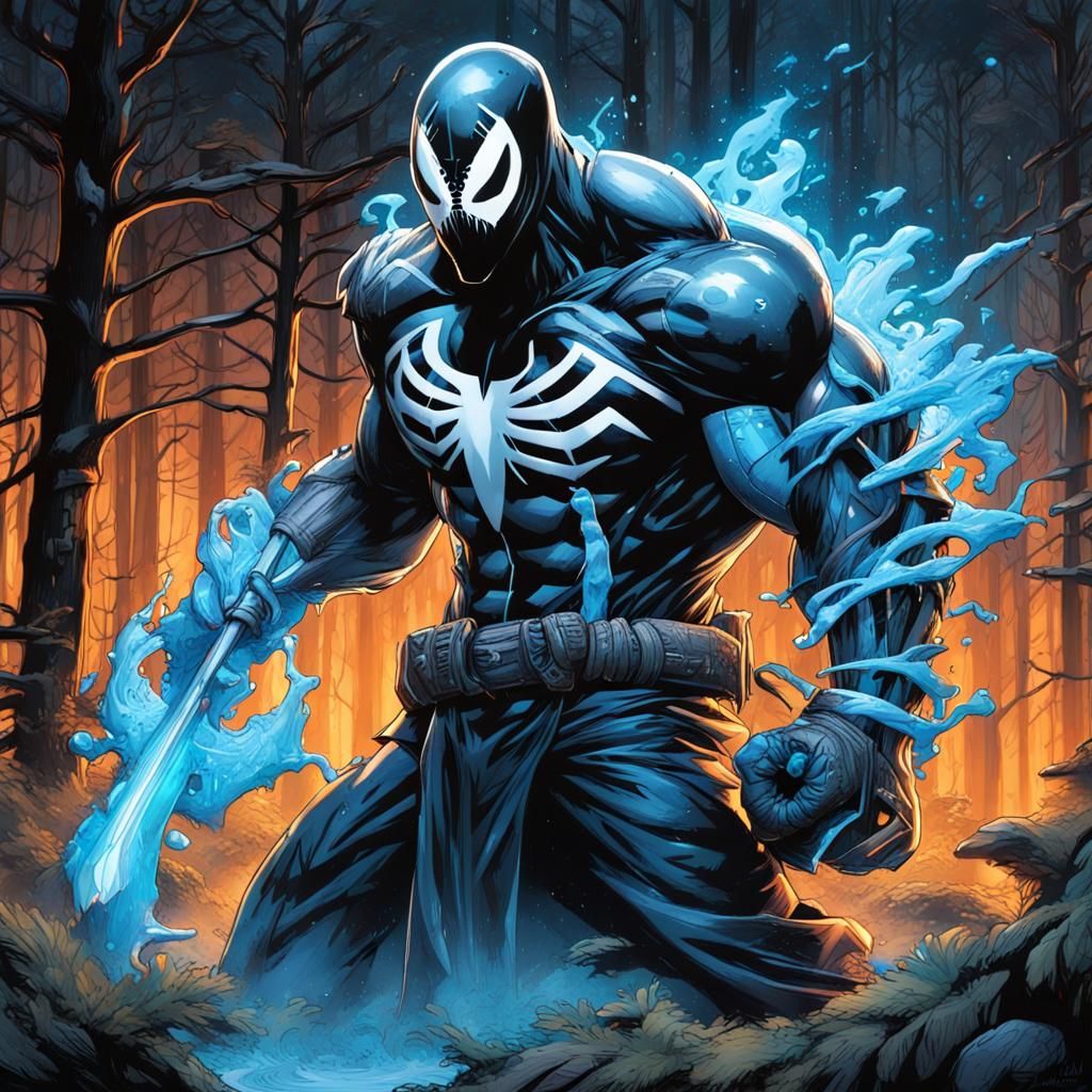 Epic Graffiti Fusion: Sub-Zero and Venom