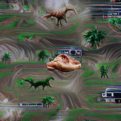 AI Interpretation of Jurassic Park
