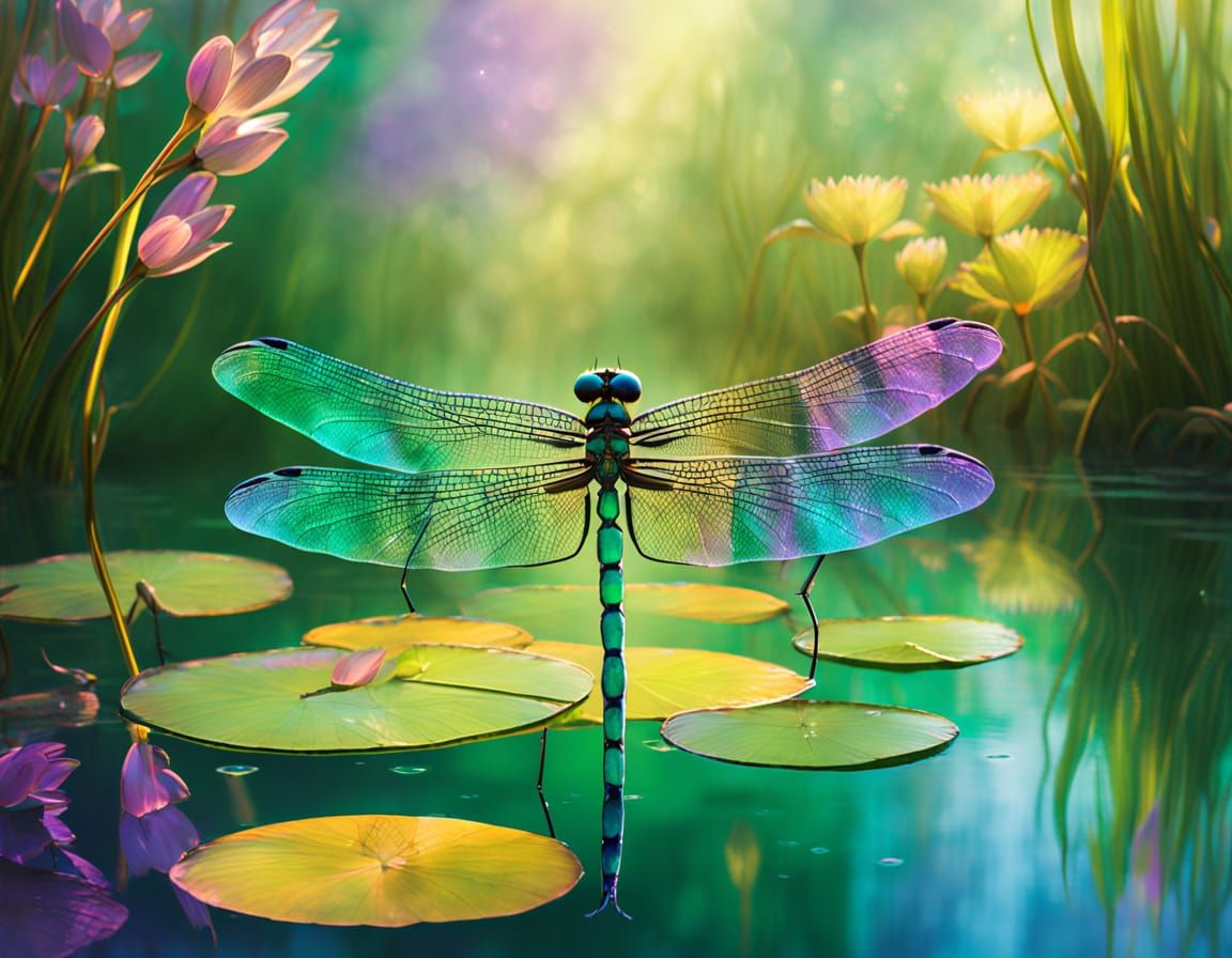 Venation of Dreams: In the Heart of the Lily Pond, a Winged ...