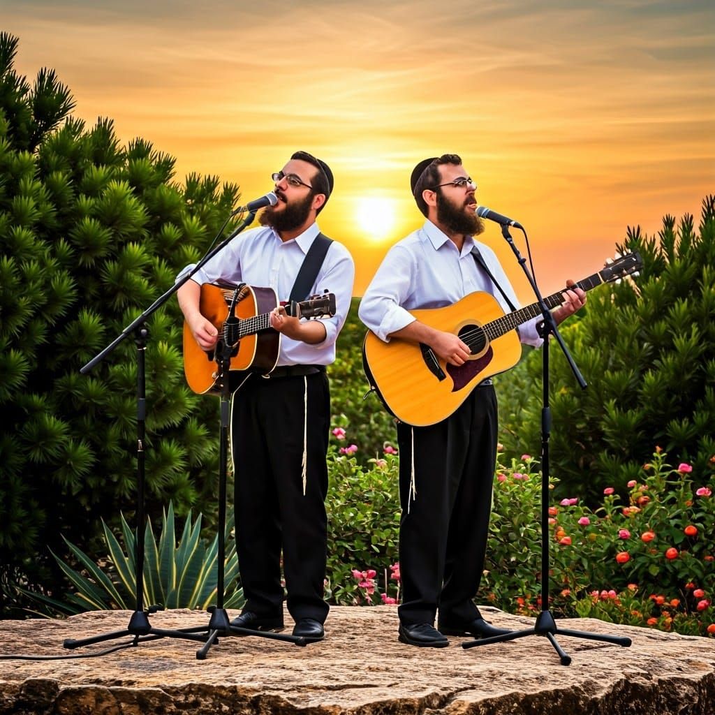 Traditional Meets Modern in a Vibrant Hasidic Landscape