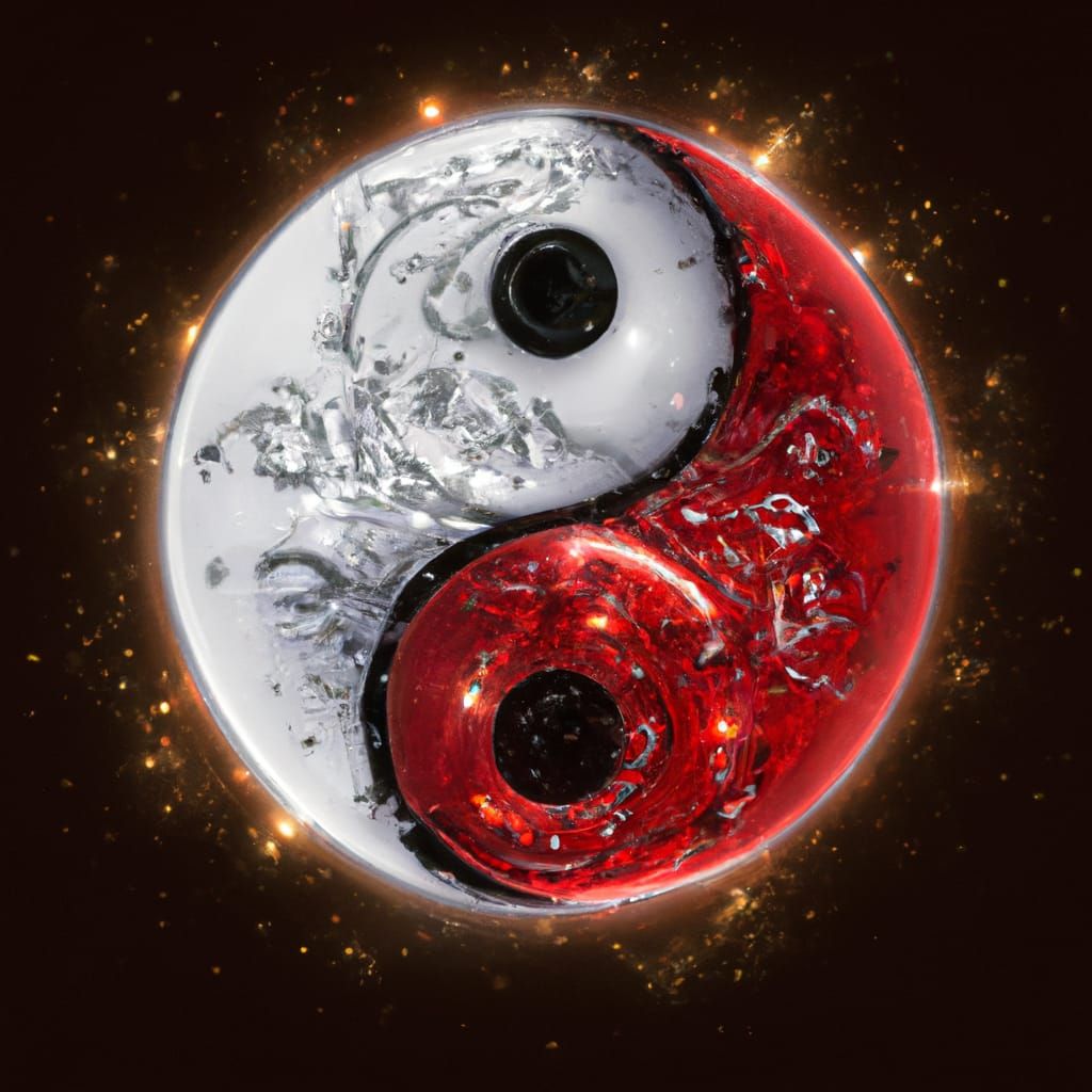 Yin n Yang in red and white - no start image - wooo smashed it