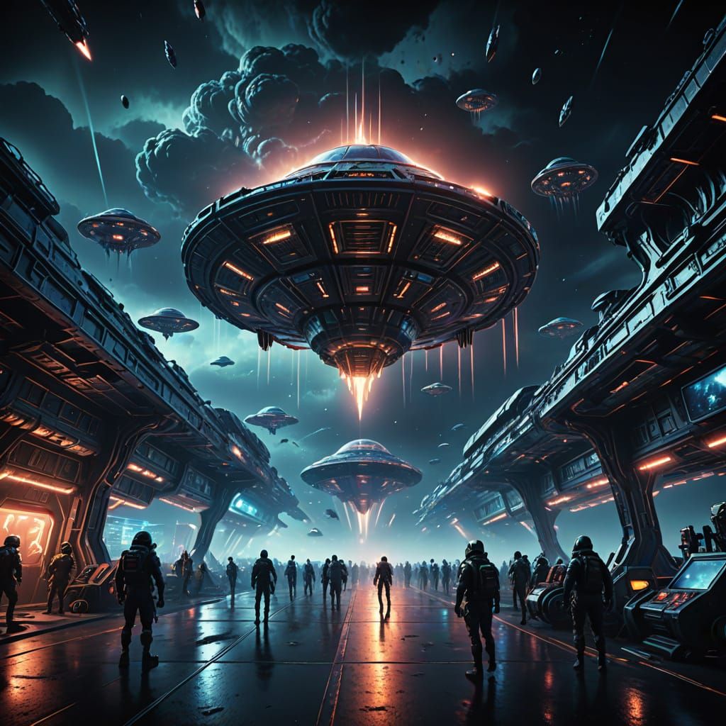 Alien Invasion: Sci-Fi Space Battle in 3D