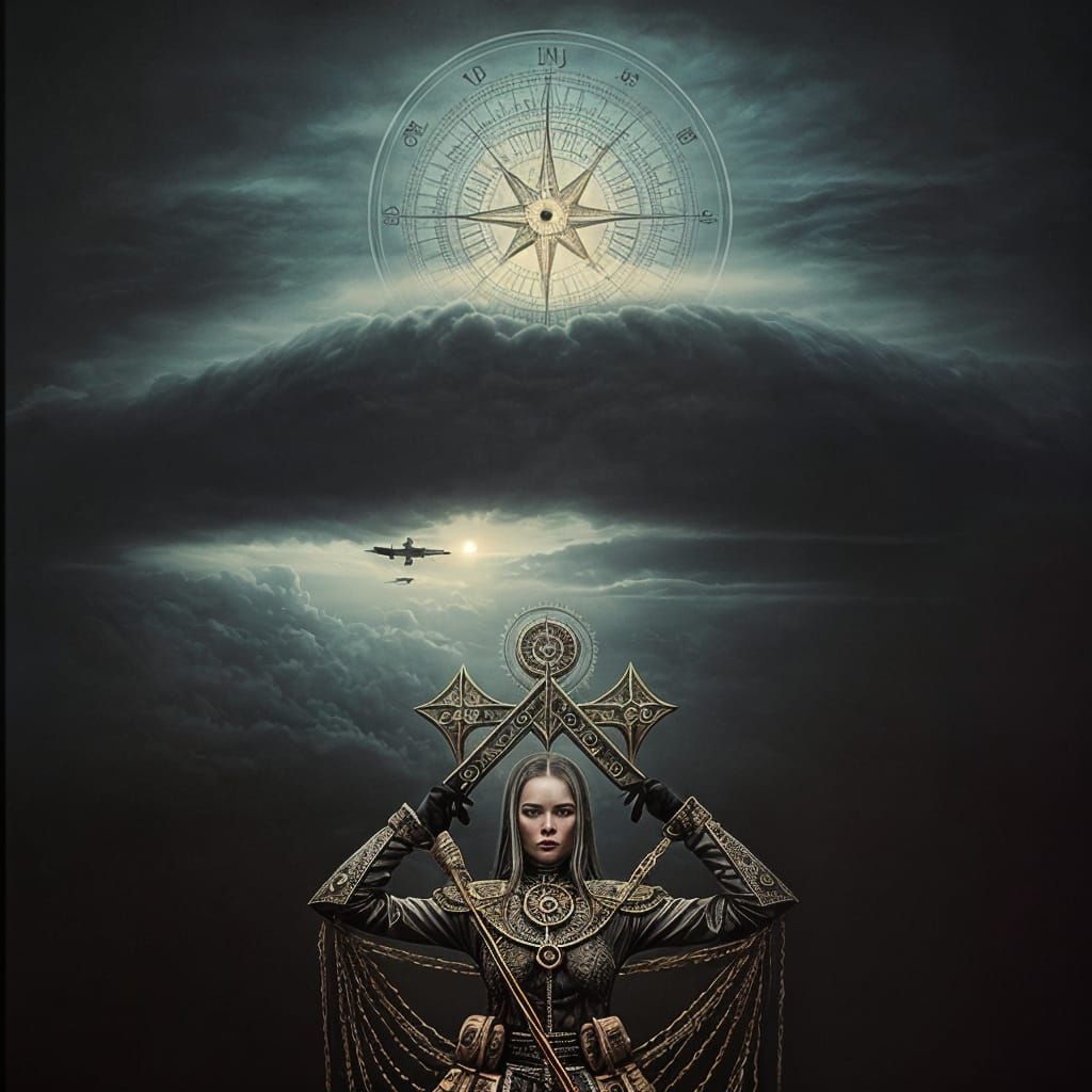 Gothic Visionary in Midnight Hues