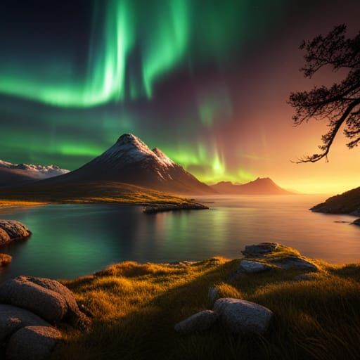 Spectacular Aurora Borealis Display in Norway