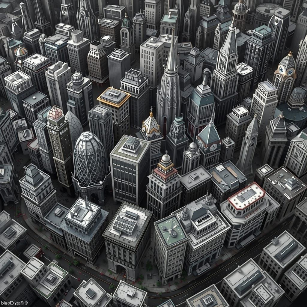 Dramatic Black and White Portrait with Colorful Accents