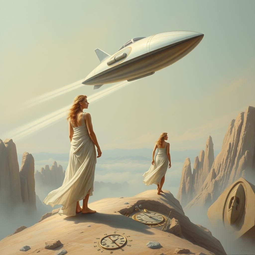 Futuristic Greek Gods Arrive in Astral Ships