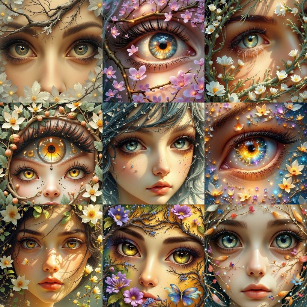 Luminous Eyes in Morning Dew