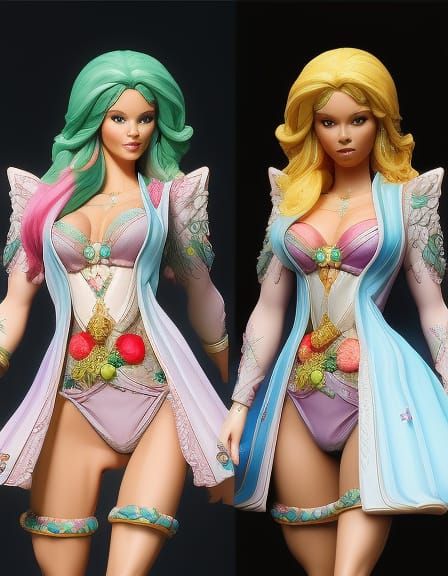 Marijuana Goddesses: Comic Book Art in Hyper-Detailed Style