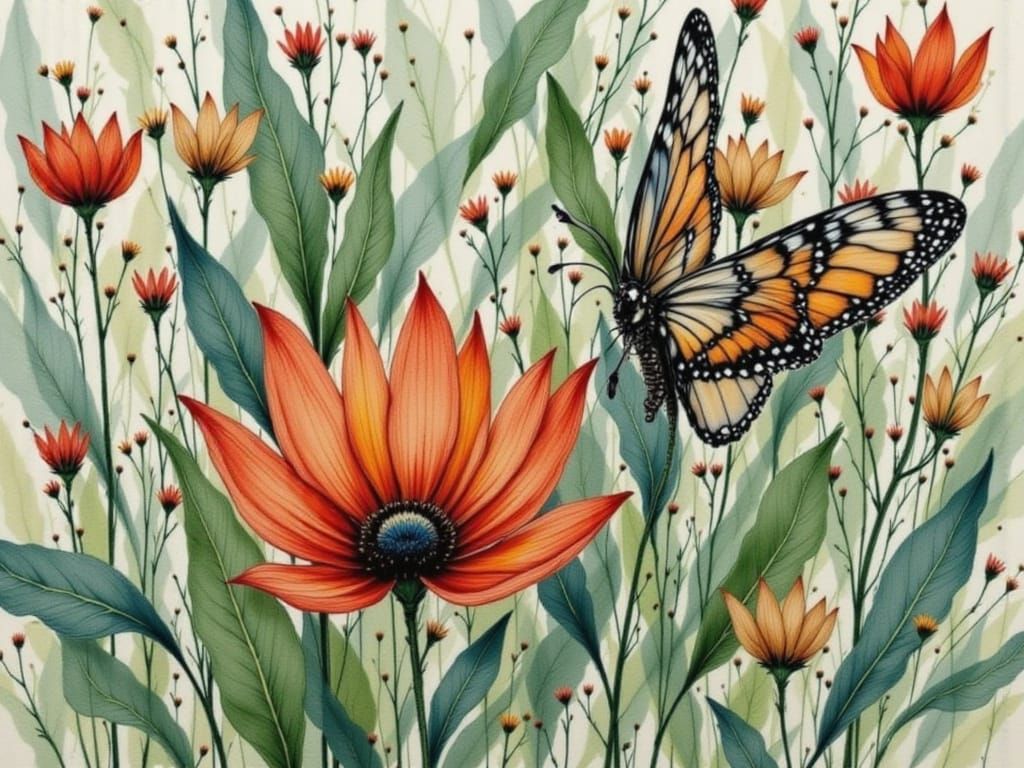 Dancer in Charcoal and Green Hues