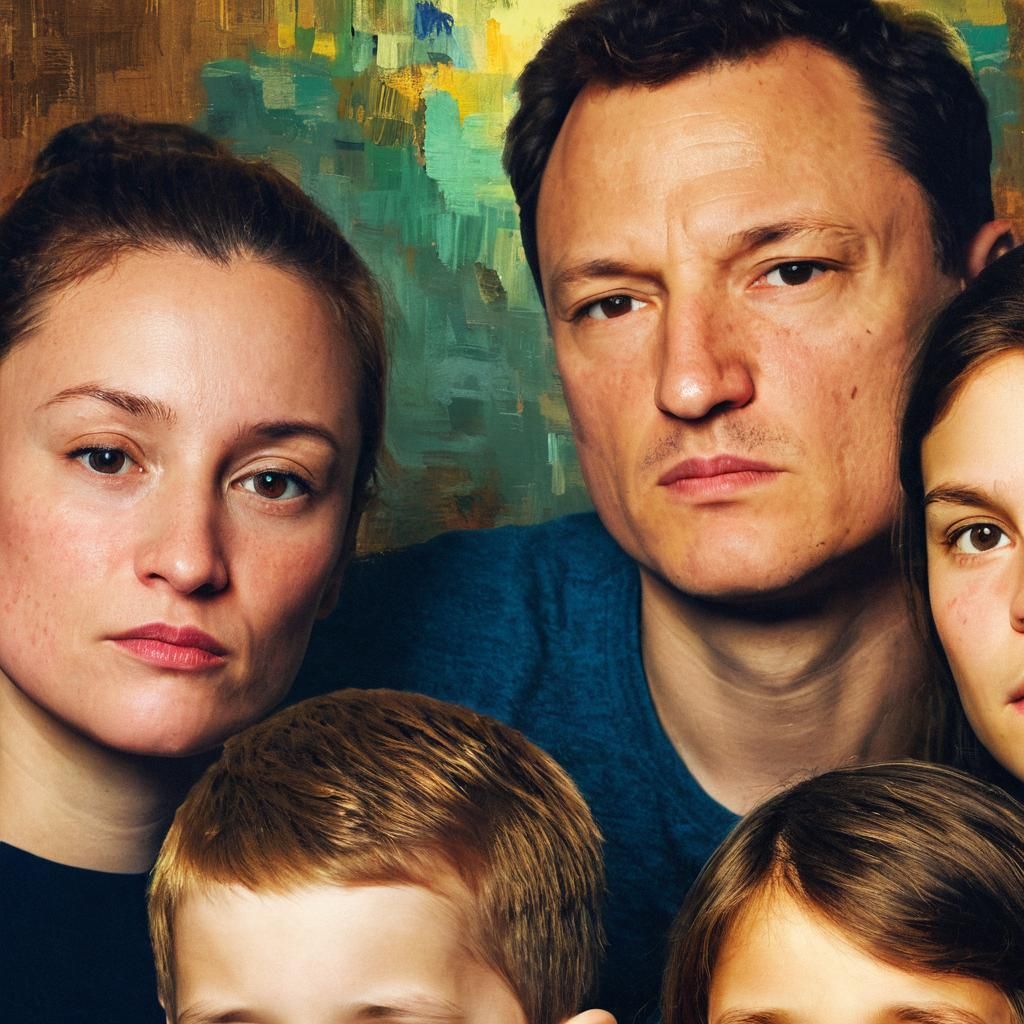 Expressive Portrait in Post-Impressionist Style