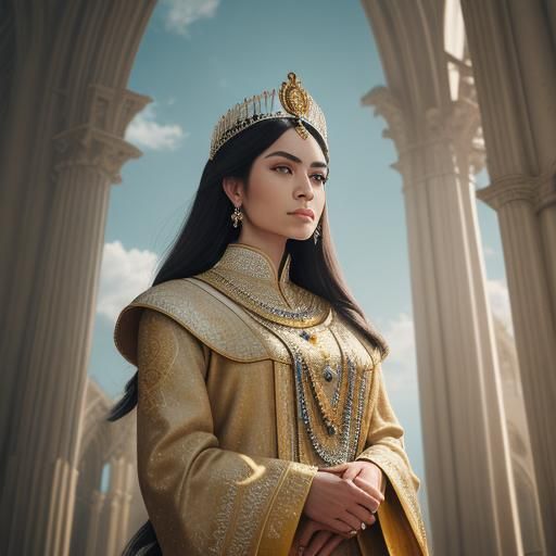 Władysław Łokietek Portrait in Grand Cathedral Setting