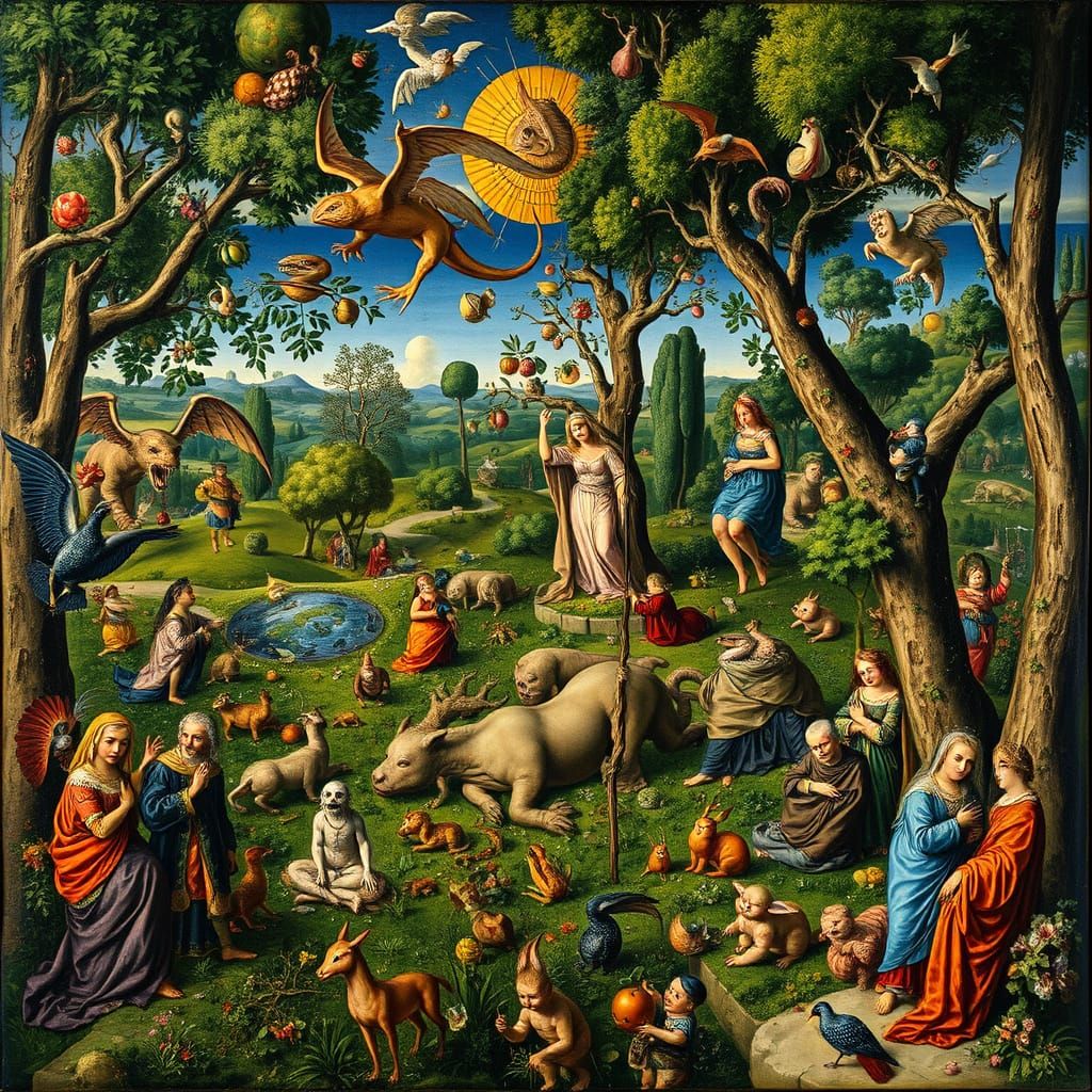 AI Recreation: Garden of Earthly Delights
