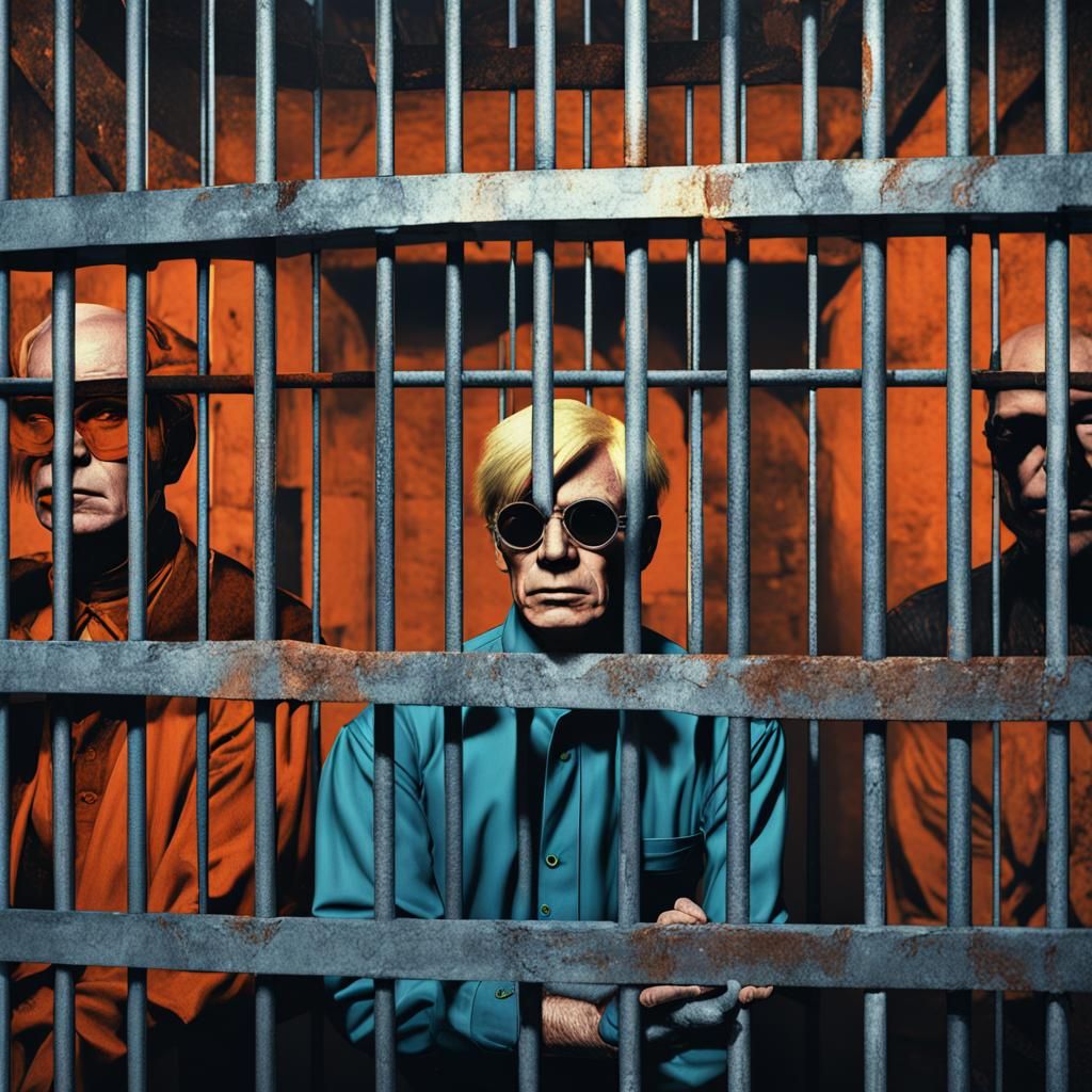 Andy Warhol in Prison: Detailed Matte Painting