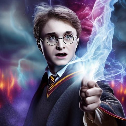 Epic Magic Duel Between Harry Potter and Voldemort