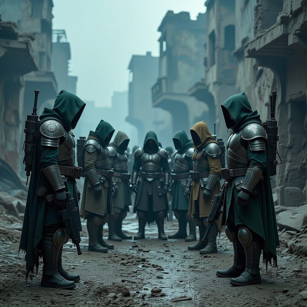 No, we are not cultists, we are just a group of crazy armed fanatics.