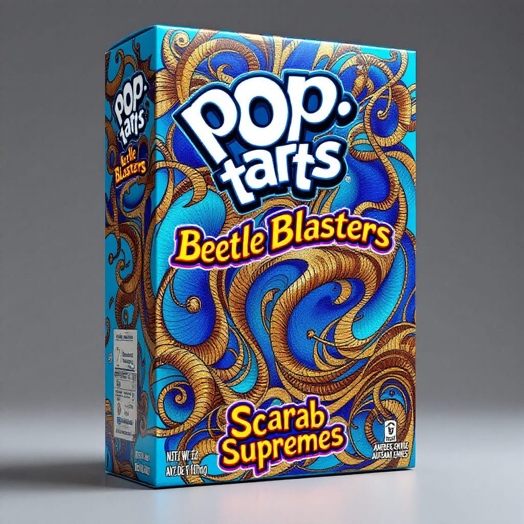 Futuristic Beetle Pop-Tarts in Retro Style