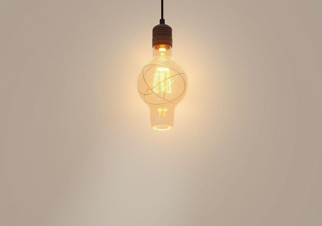Glowing Light Bulb: Fantasy Concept Art