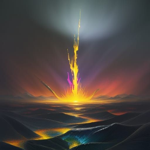 Surreal Evolving Creature in Abstract Fauvist Style