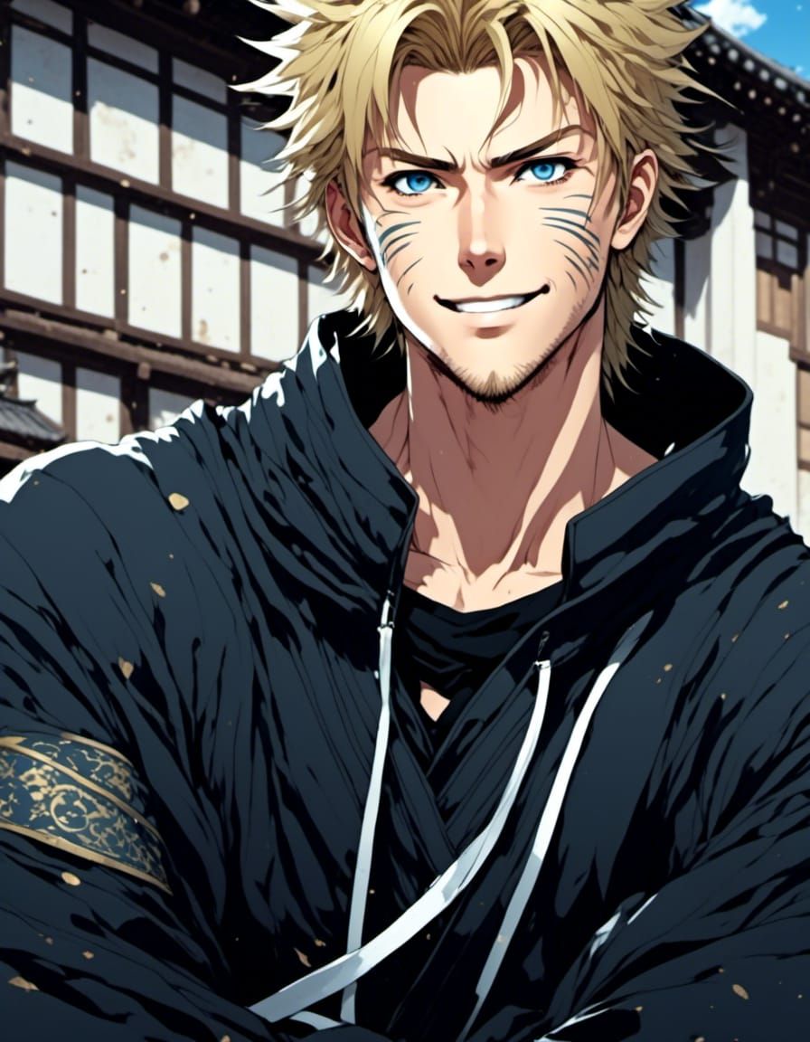 Handsome Jock as Naruto Ninja: Anime Portrait