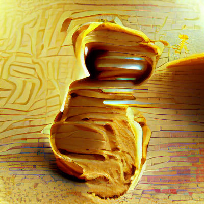 Abstract Peanut Butter Tribalism Generated by AI