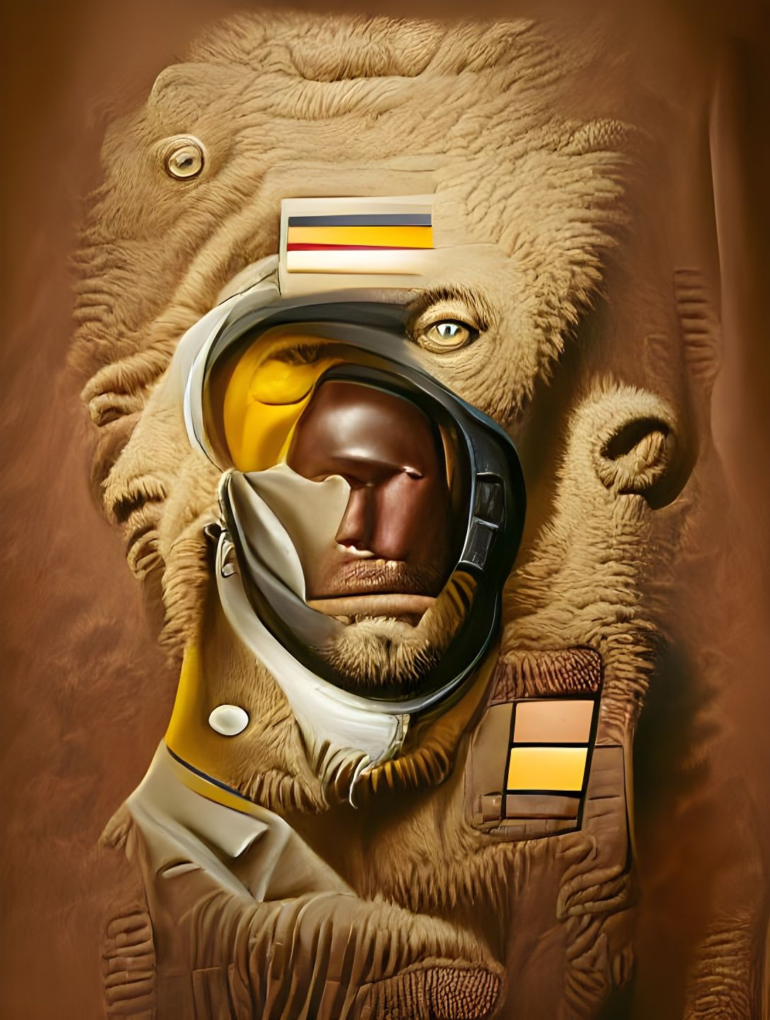 Man in a monkey suit