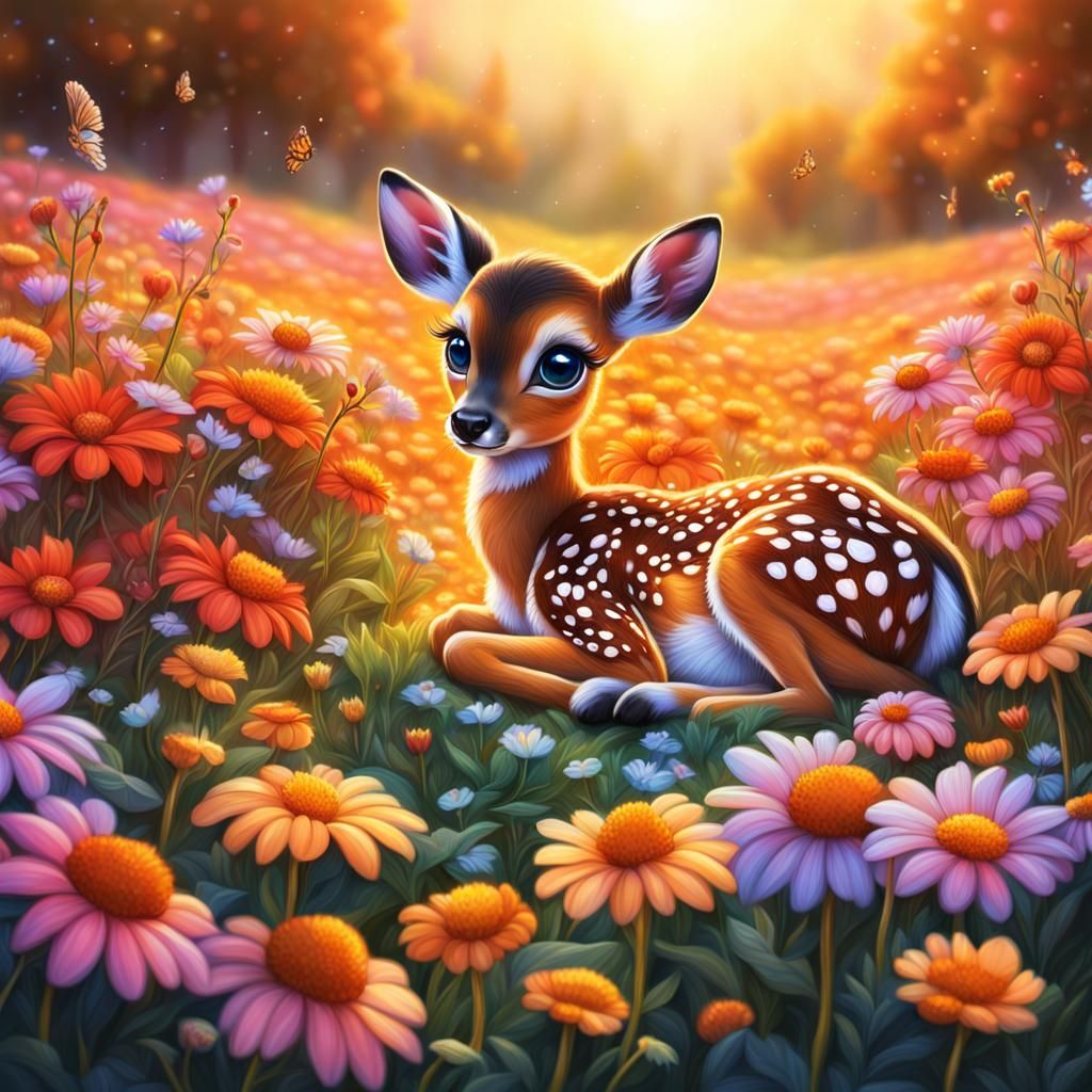 Pretty little baby Bambi.