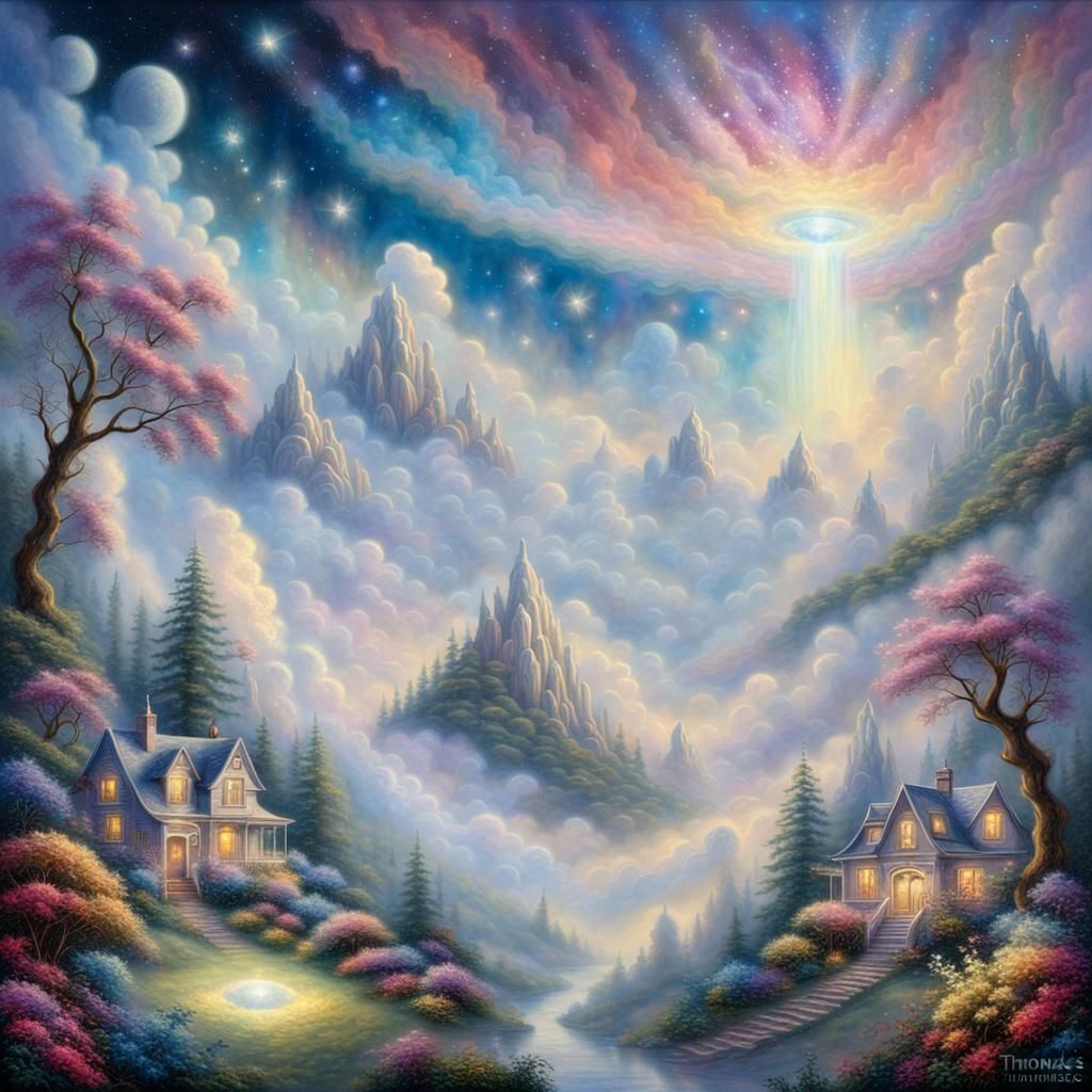 Psychedelic Lucy in Space: Ethereal Fantasy Art