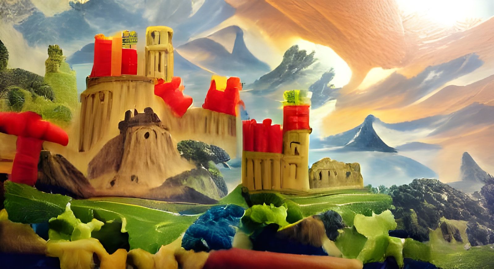 Catan Castle Illustration