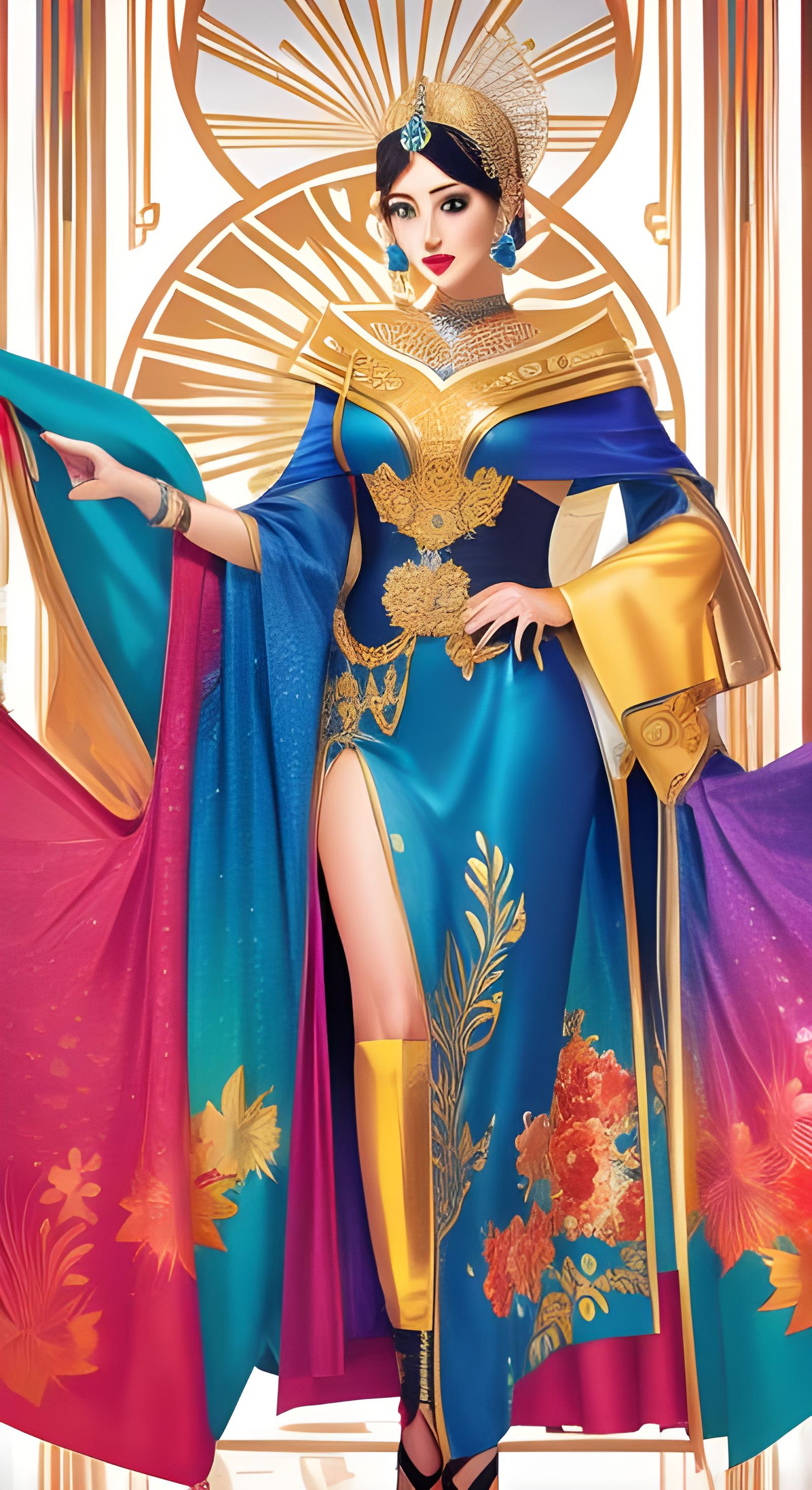 Colorful Art Deco Design in 4K Resolution