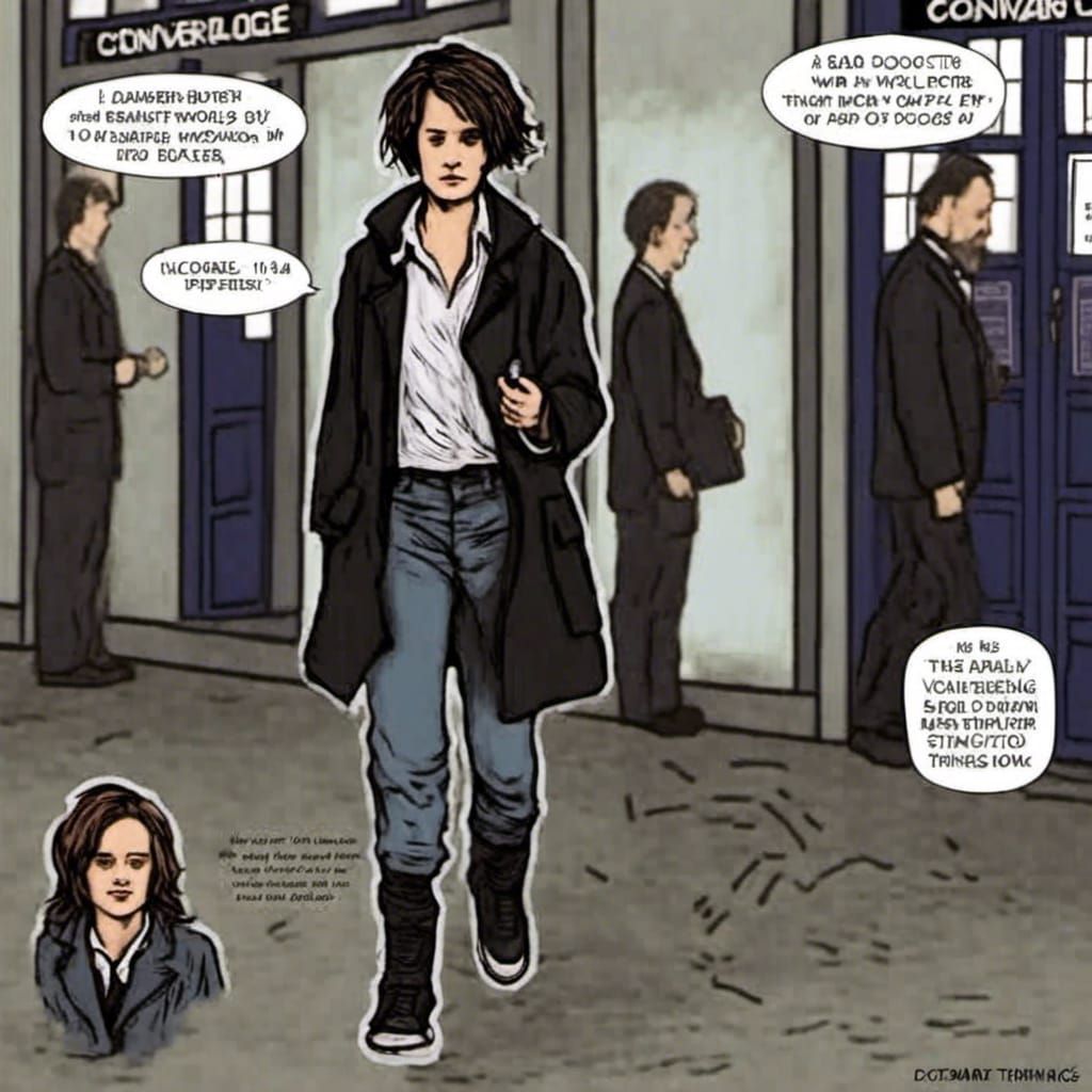 Ghost Hunter in Doctor Who TARDIS with Stardust