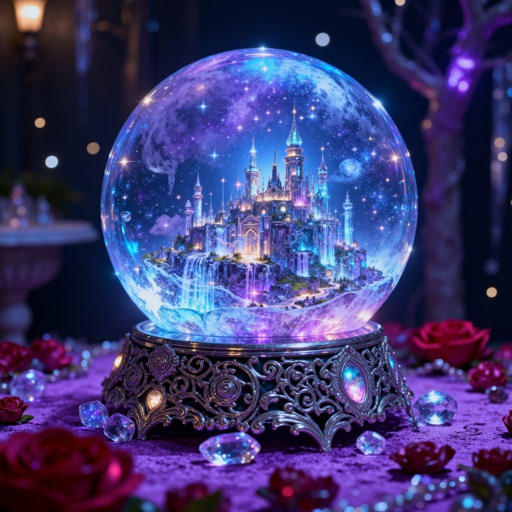 A futuristic fantasy Snowglobe