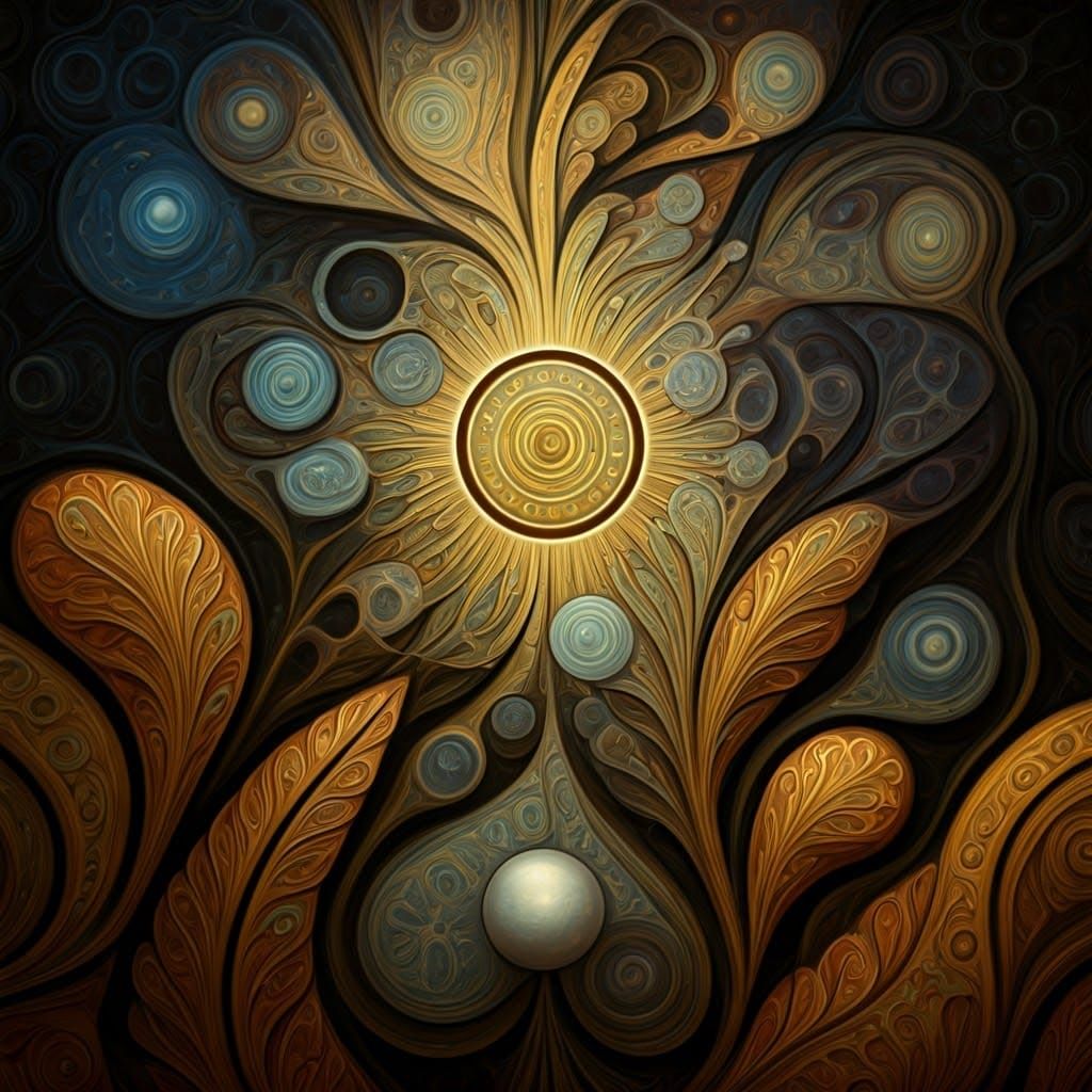 Ethereal Abstract Art of Cosmic Wonder