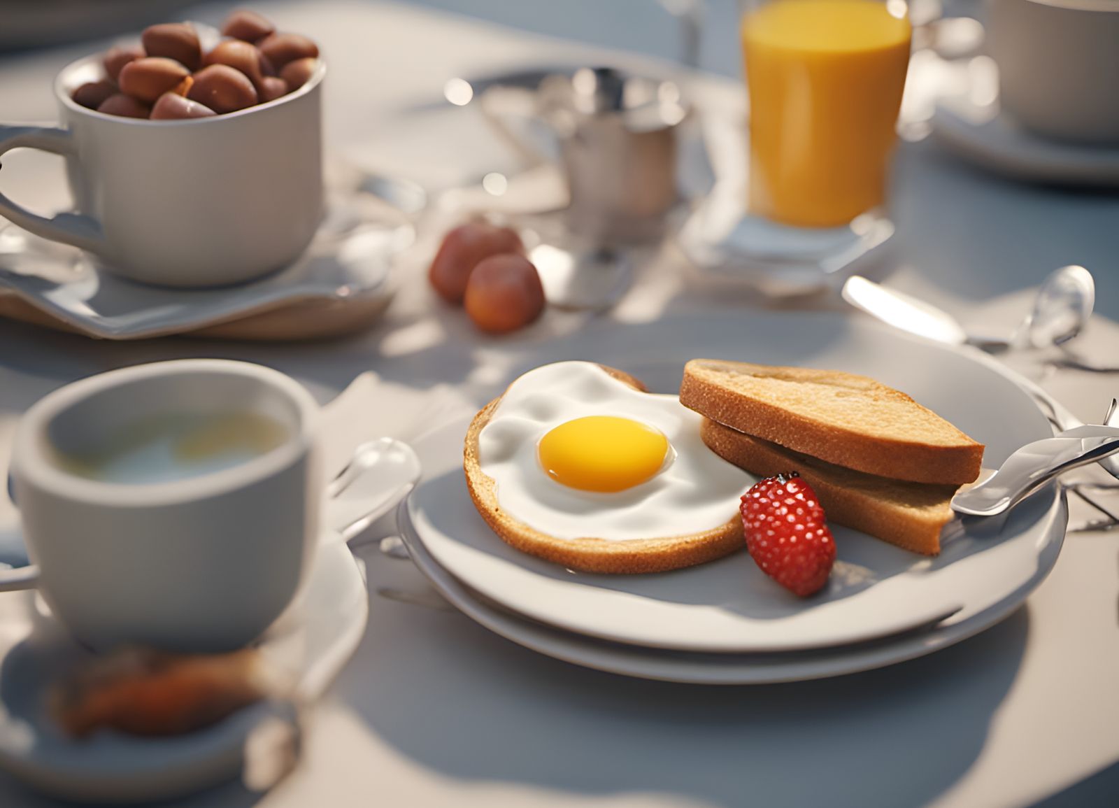 Surreal Breakfast Scene in Unreal Engine 5