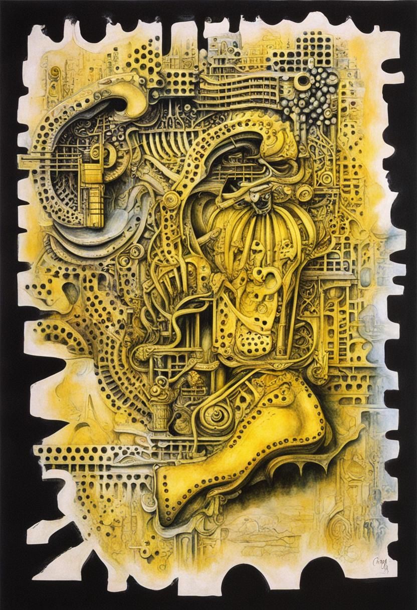 Gothic Photorealistic Art in Giger Style