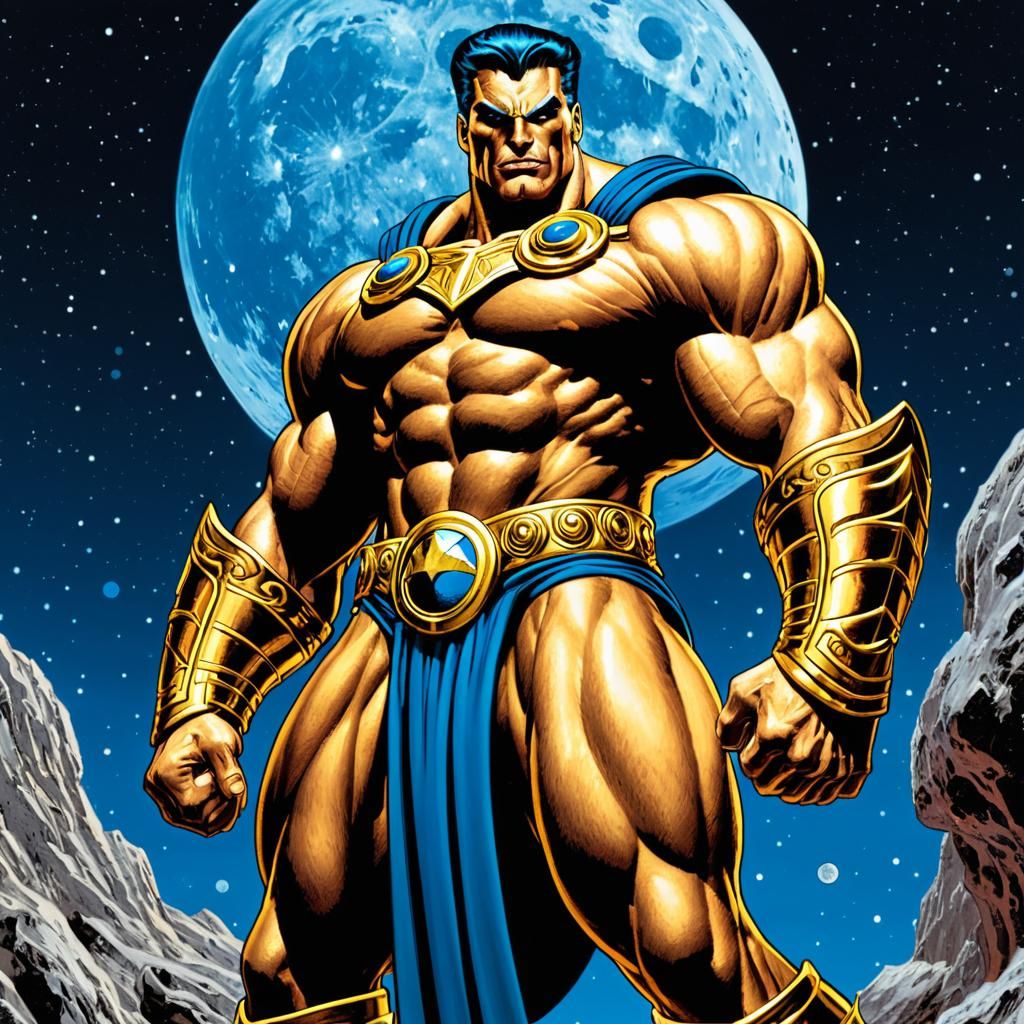 Eternal Warlord Titan God in Cosmic Costume