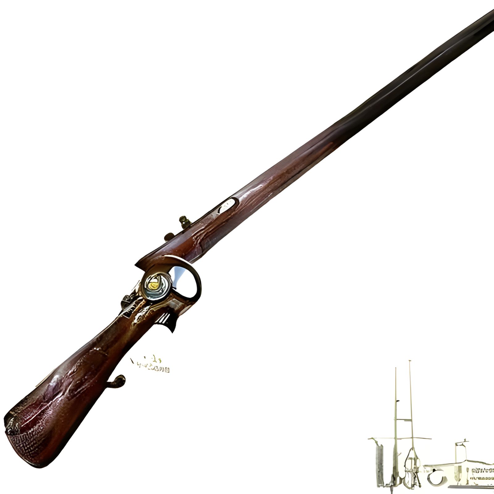 Steampunk Winchester Rifle, 1900s Style Photograph