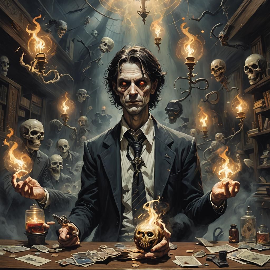 Anxiety as Sinister Magic: Digital Art